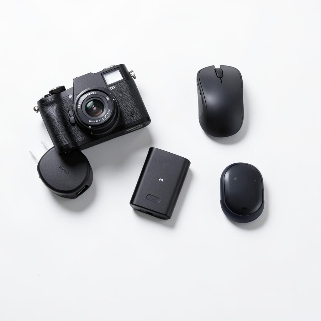 Everyday gadgets and personal electronics collection